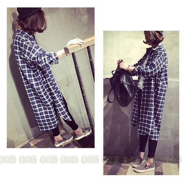 チェックシャツ　ロング　レディース　ライトアウター　ギンガムチェック柄　サイドスリット　長袖シャツ　シャツワンピース　ライトアウター　秋新作