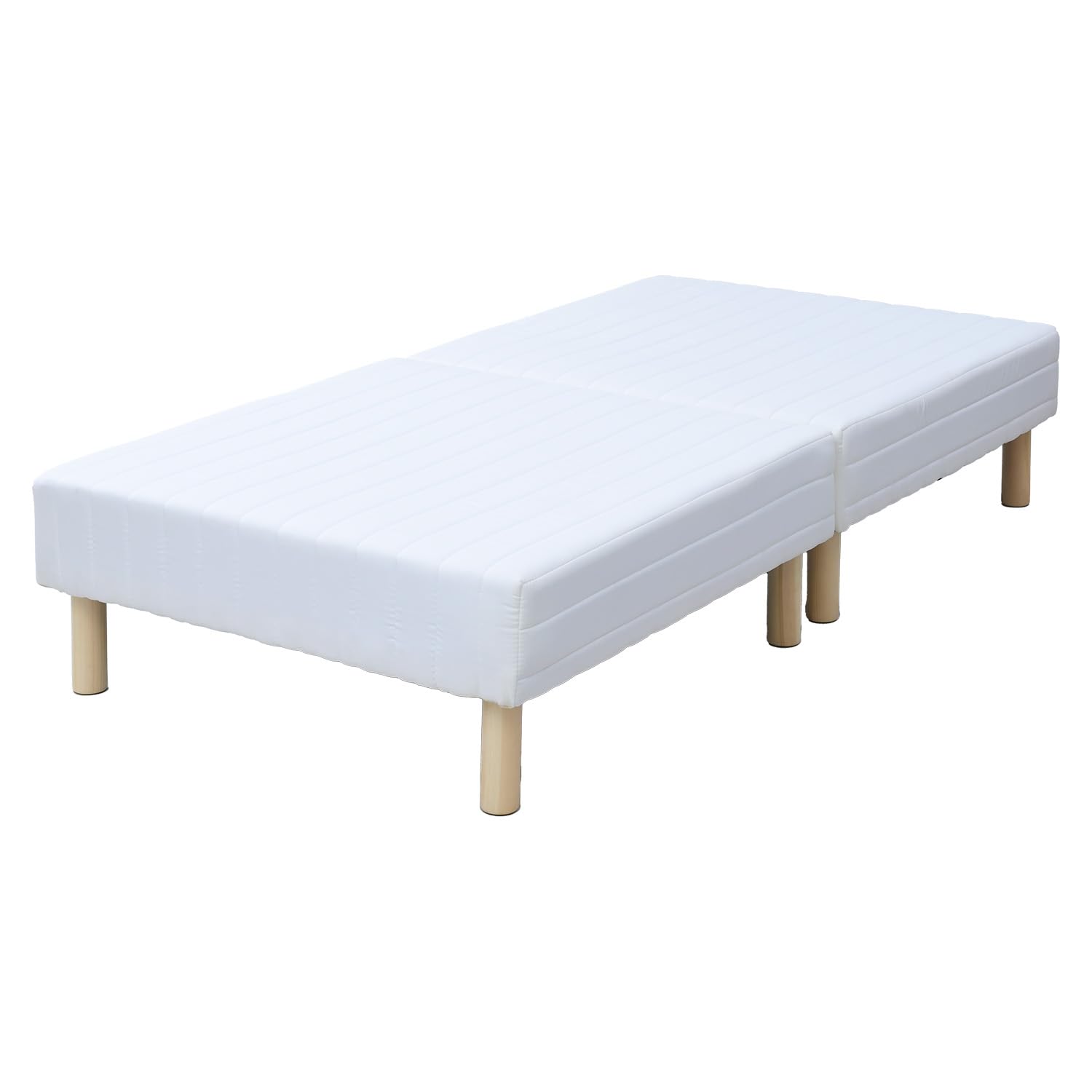 脚付きマットレス 分割式 ボンネルコイル256個 シングル 幅97×奥行195×高さ39cm マット厚20cm アイボリー SAM2-97195B(IV)