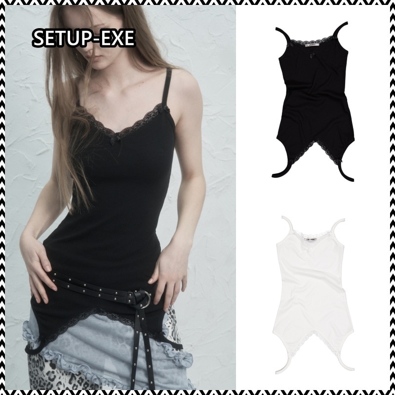 SETUP-EXE LACE UP DOWN SLEEVELESS