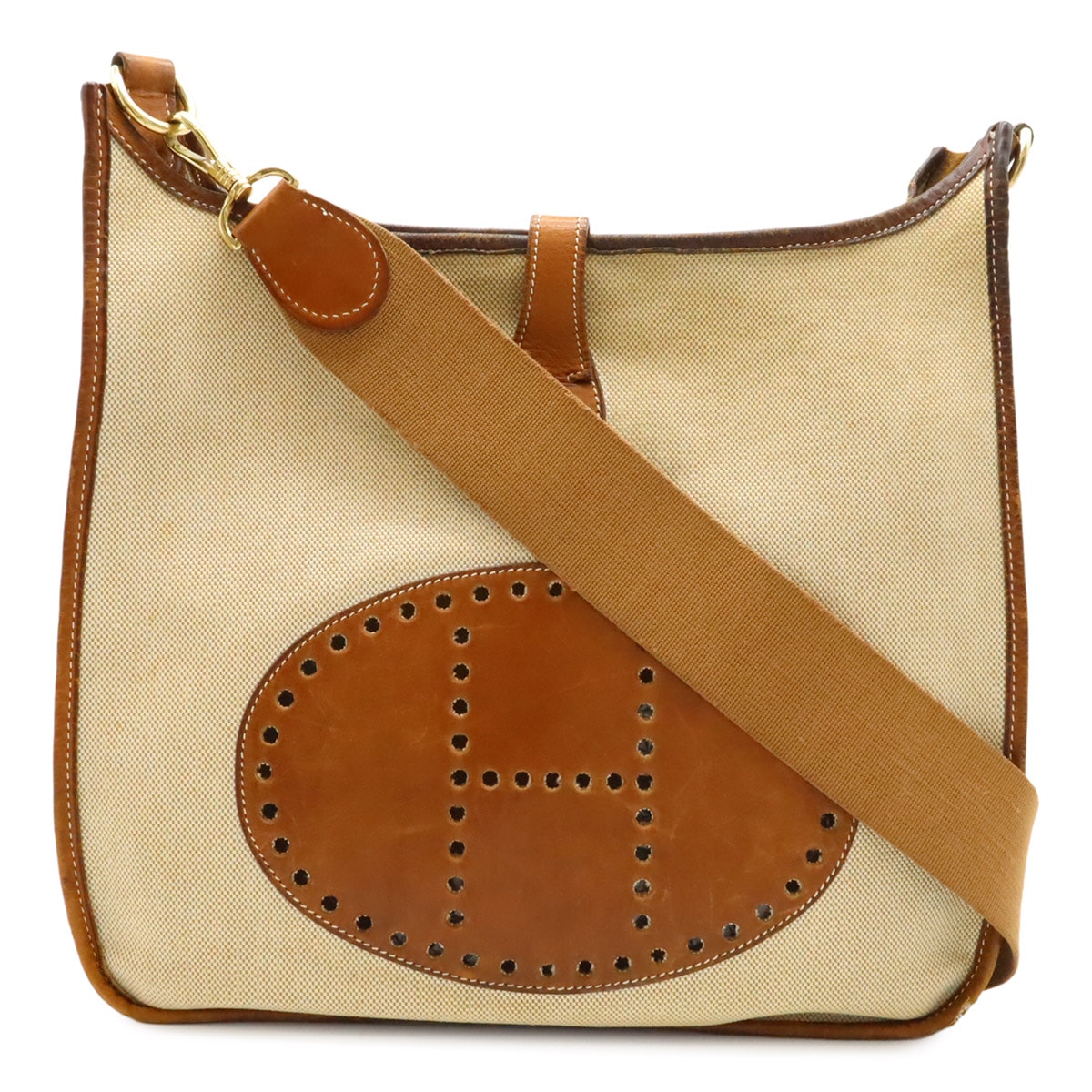 エヴリン エブリンI エブリン1 GM ショルダーバッグ 肩掛け トワルアッシュ レザー ナチュラル ブラウン Z刻