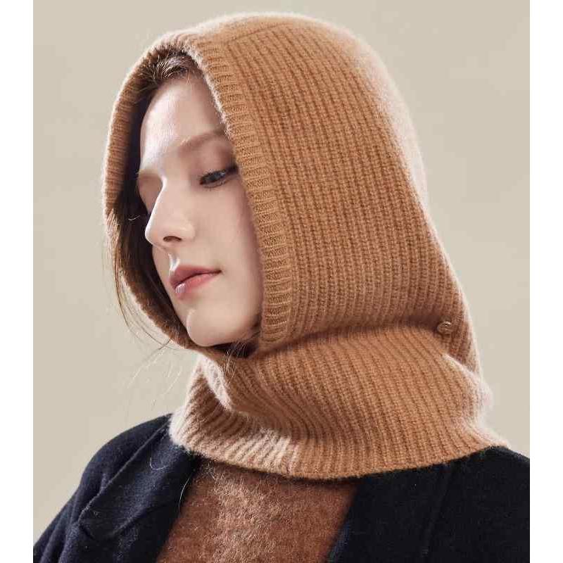 バラクラバ レディース 防寒 あったか オシャレ シンプル 帽子 マフラー 一 体型 秋冬 暖かい フード ネックカバー 厚手