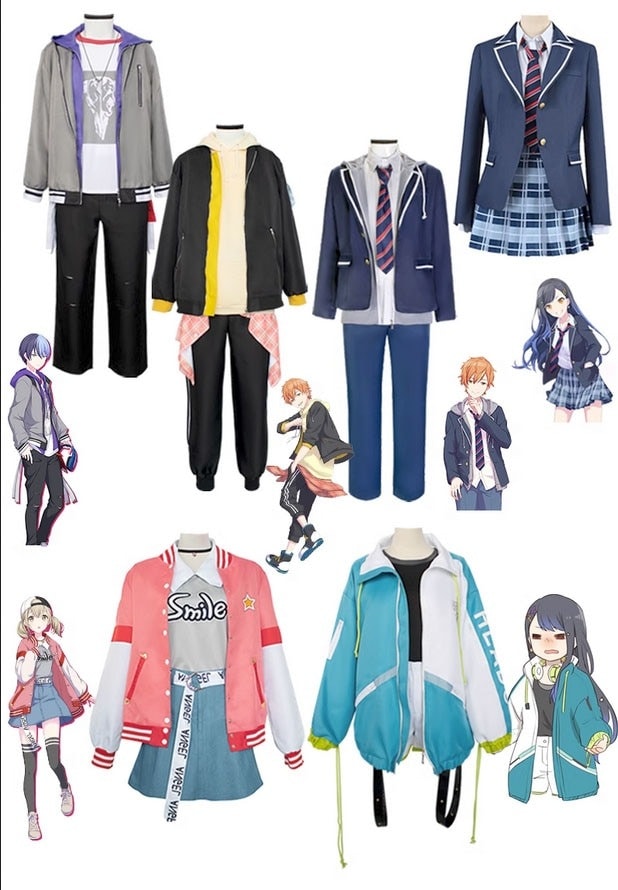 【予約商品】演出服祝日贈り物 ハロウィン仮装 文化祭 コスプレ服 コスチューム ステージ服 コスプレ衣装 コスプレ 衣装 制服 小豆沢こはね 青柳冬弥 東雲彰人制服 草薙寧々制服 杏制服 白石