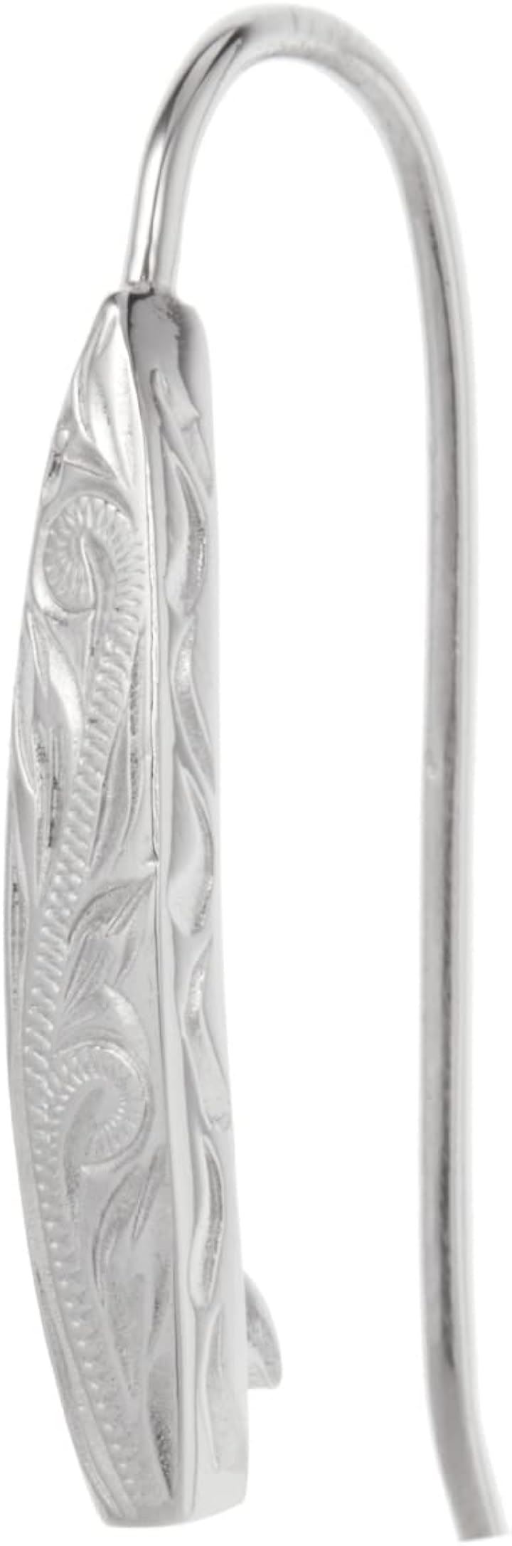 Piena ピエナサージカルステンレス316L 片耳用 1個売り ハワイアンジュエリー サーフボード スクロール フックピアス レディース シルバー(シルバー(片耳用))