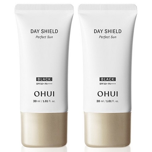 デイシールドパーフェクトサンクリームブラックデュオSPF50+ PA++++ 30ml 2個 トーンアップ 保湿効果