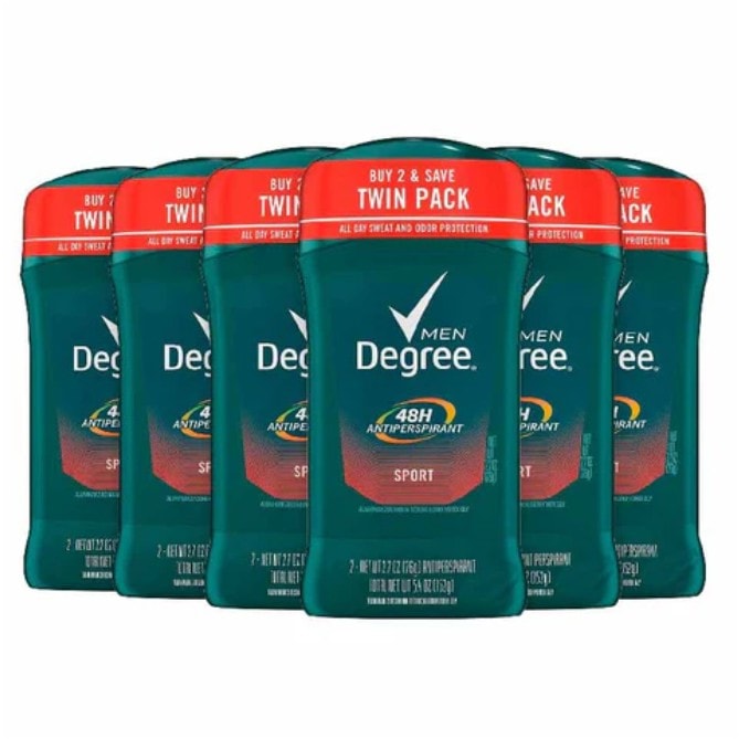Degree Men Antiperspirant Sport Twin Pack - 2.7 Oz - 6 Pack