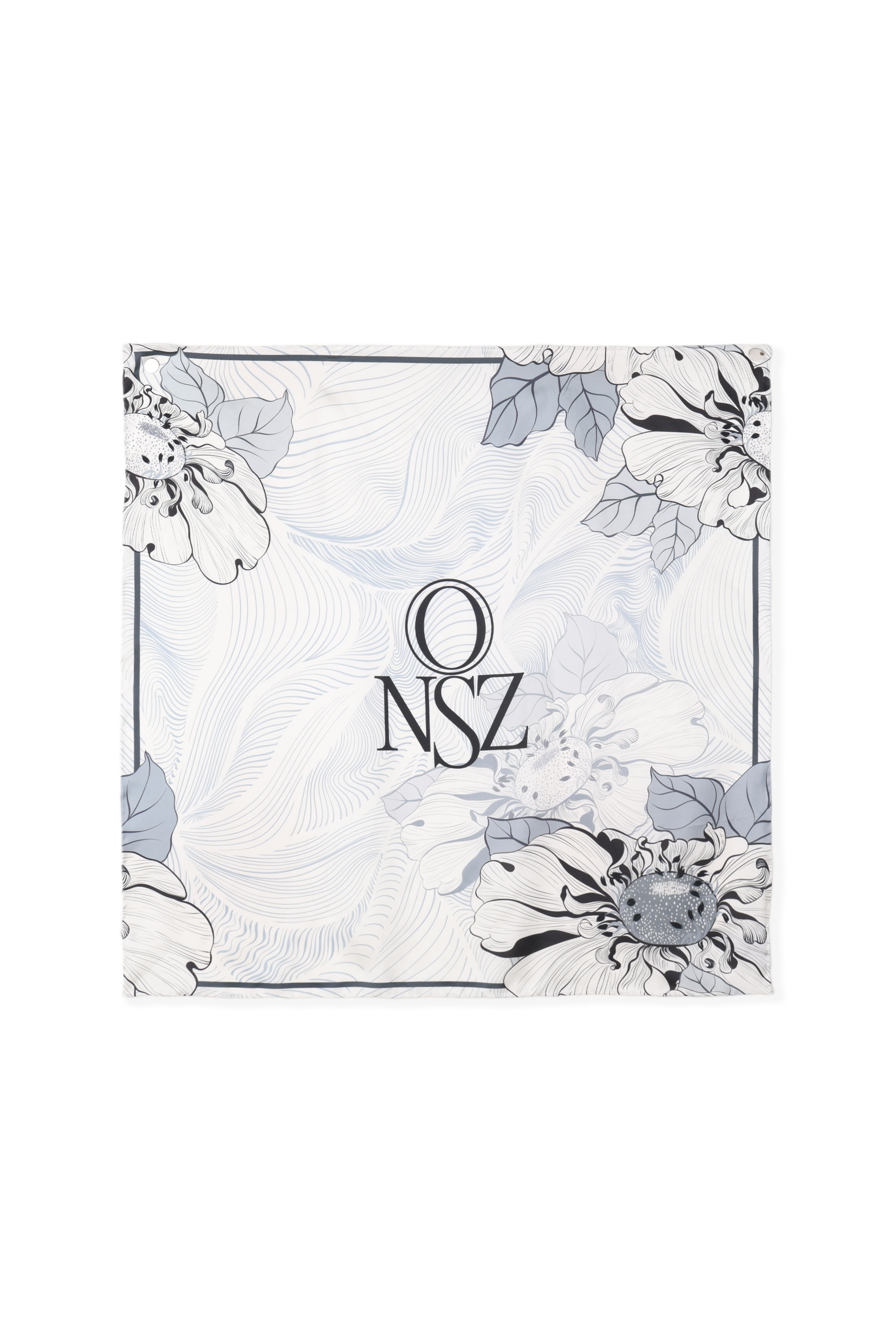 SILK WIND FLORAL SCARF