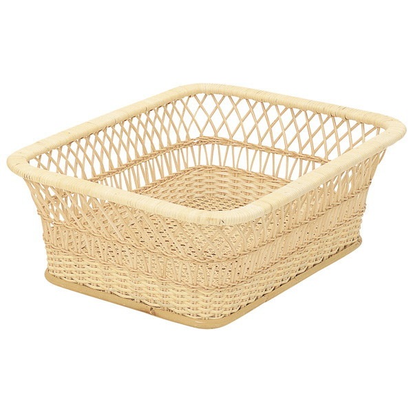 サンフラワーラタン GK404N ラタン 脱衣カゴ メーカー直送