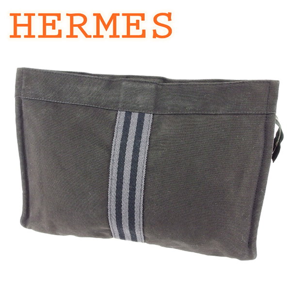 HERMES エルメス フールトゥ ブラック クラッチ セカンドバッグ ポーチ - クラッチバッグ