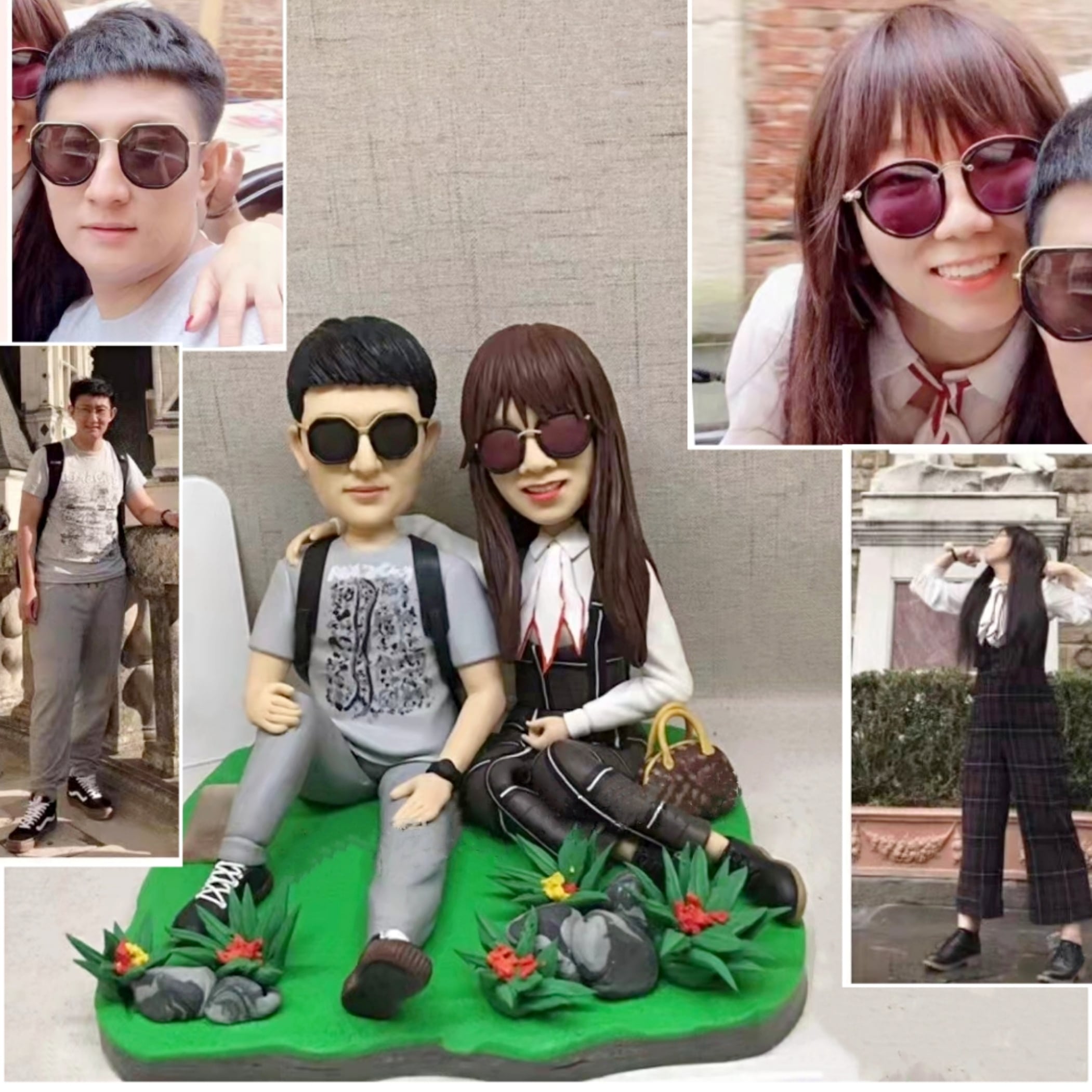 【オーダーメイド】3D肖像画 似顔絵 人形 フィギュア 結婚祝い 周年記念日 カップル 彼氏 彼女 夫婦 両親 贈呈品 記念品