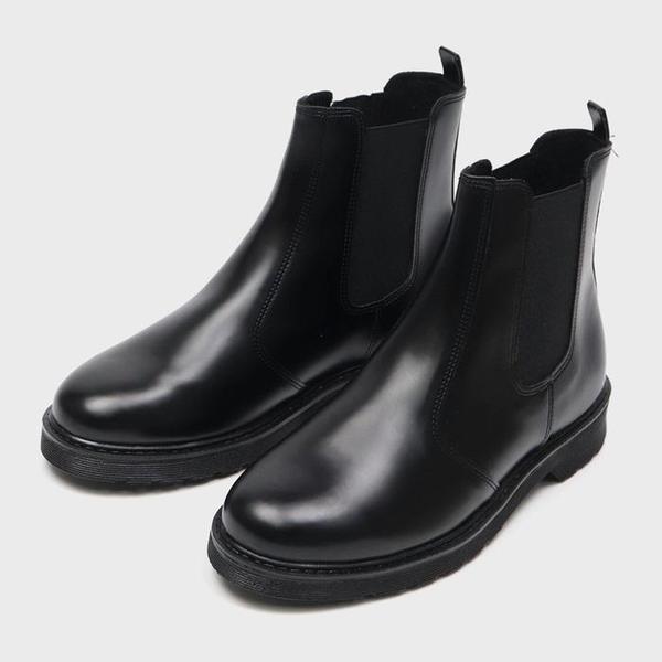 メンズ秋ブーツ 背が高く見えるチェルシーブーツ 4.5cm