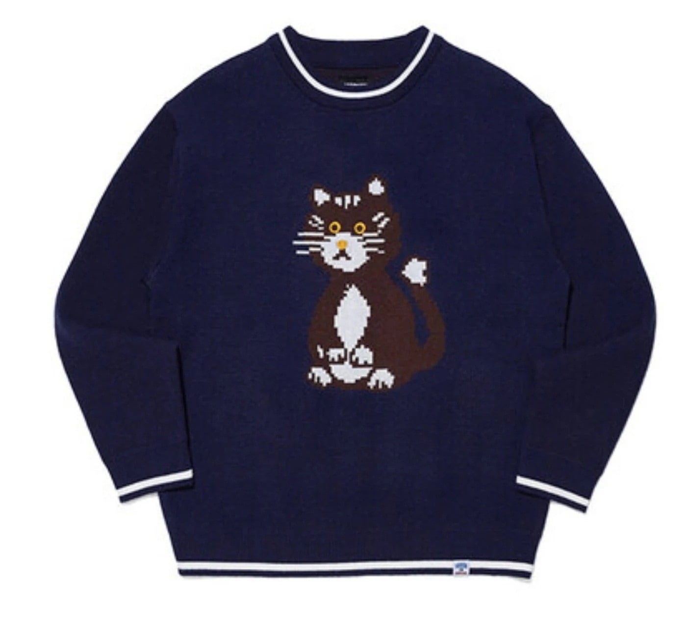 [韓国人気ファッションイベント] CAT JACQUARD SWEATER