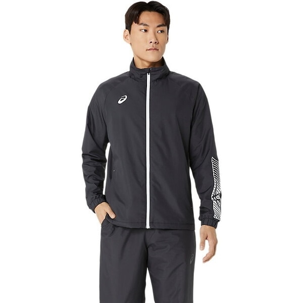 裏トリコットウインドブレーカージャケット パフォーマンスブラック×ブリリアントホワイト PB/BW 002 2031E745 M