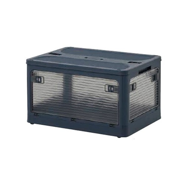 フルオープンコンテナボックス Mサイズ チャコールグレー 3個入り メーカー直送