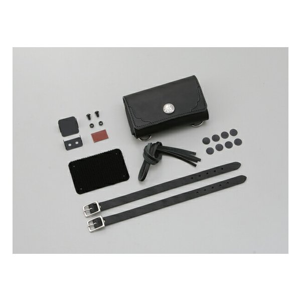 革鎧シリーズ 革鎧ETCケース 汎用 ブラック DAYTONA ETCケース 汎用横型 B 91049