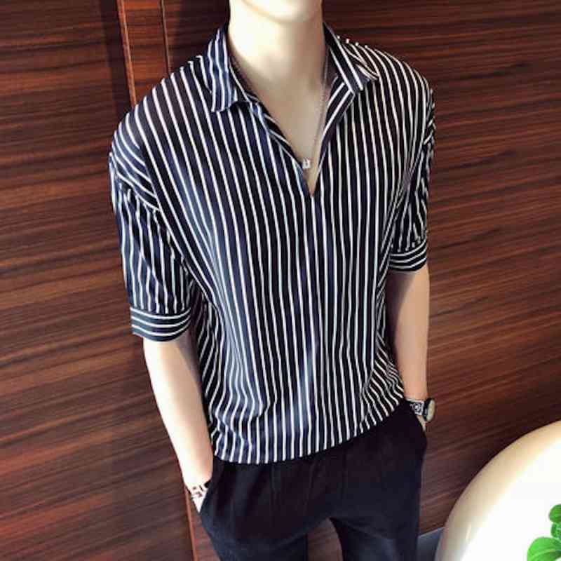シャツ メンズ 大きいサイズ ノーカラー 春 派手 襟付き 薄手 オフィス おもしろ 肌着 夏 コーデ Tシャツ インナー フランネル 涼しい ゴルフ カジュアル ネルシャツ 半袖 おしゃれ 七分袖