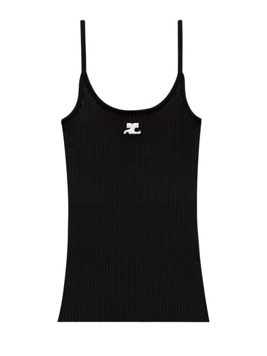 COURREGES Women Tops PERMDE012 FI00019999 BLACK