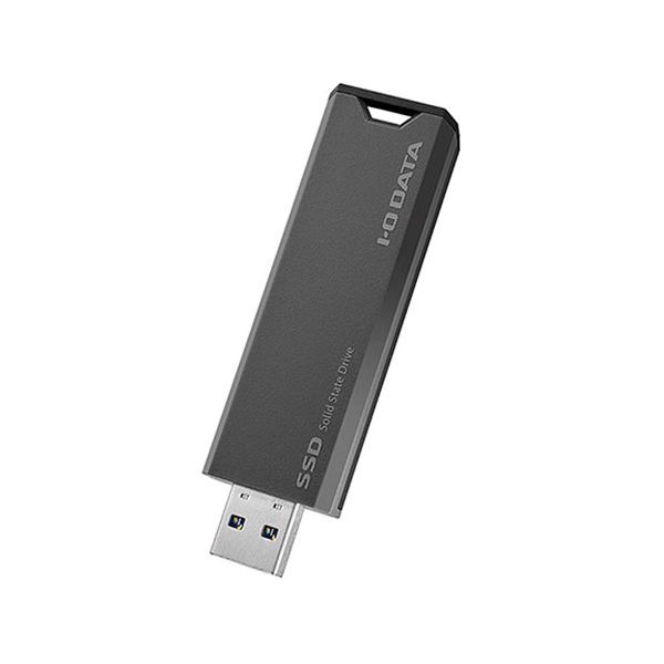IOデータ IO DATA USB 10Gbps（USB 3.2 Gen2）対応 スティックSSD 1TB グレーxブラック SSPS-US1GR
