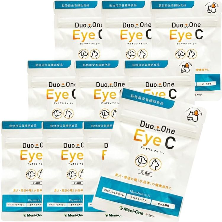 10個セット メニワン Duo One Eye C 犬猫用 60粒 サプリメント