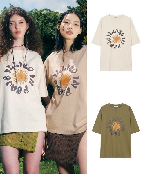 Tシャツ・カットソー ILLIGO Lettering Overfit T-Shirt 5BMR0224 MUSINSA公式 | ILLIGO Lettering Overfit T-Shirt Charcoal