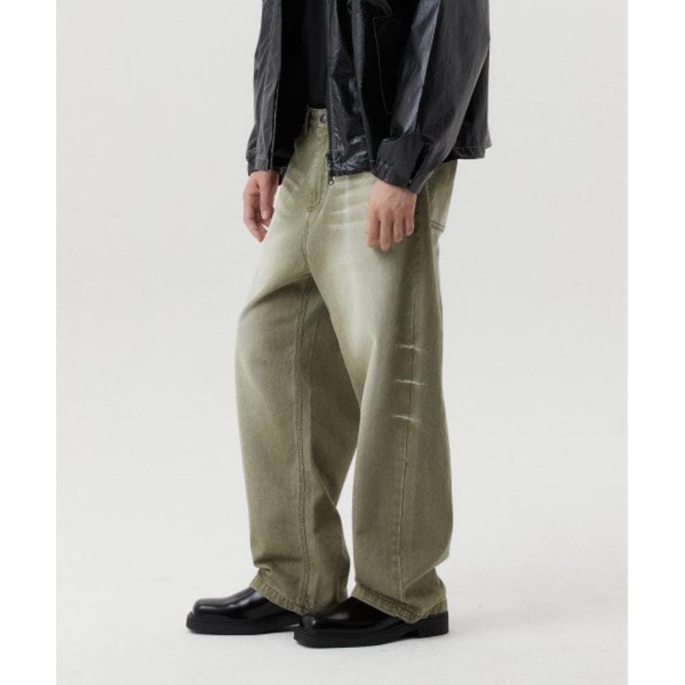 WMC Crease Wide Denim OLIVE O-MOBDL3Z91685