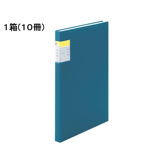 クリアーファイル カキコ A4 40ポケット ネイビー 10冊 キングジム 8632W-NV