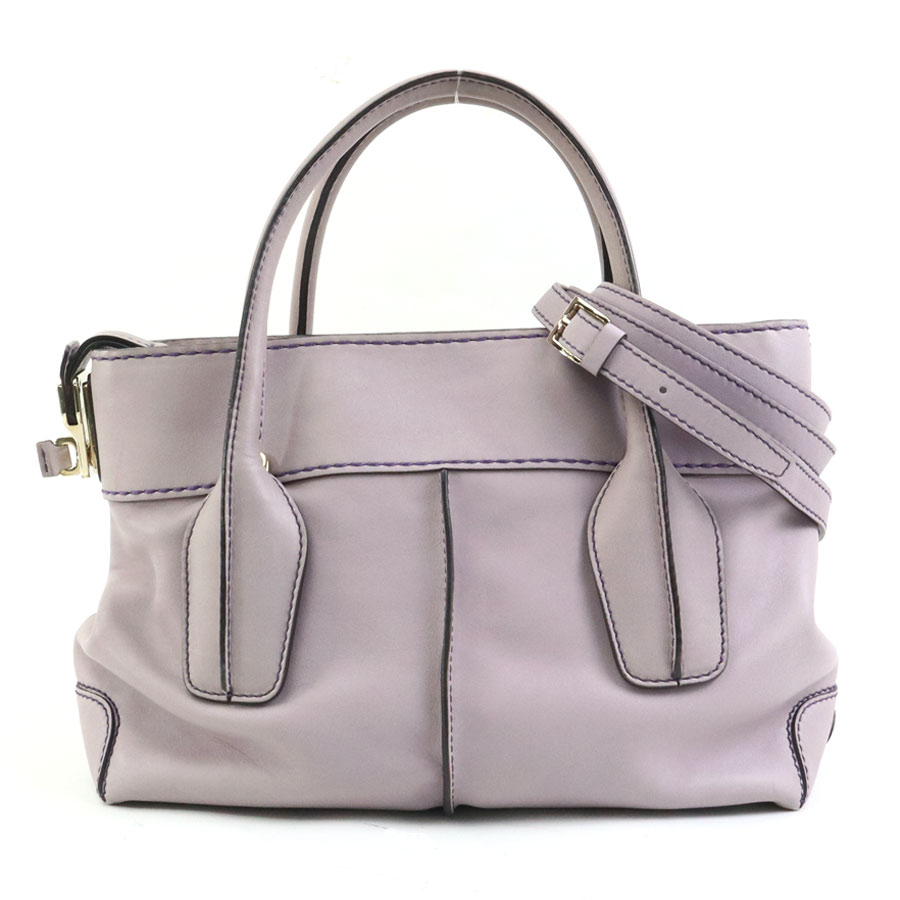 トッズ TOD’S ハンドバッグ ショルダーバッグ レザー パープル レディース 55979a 12,994円