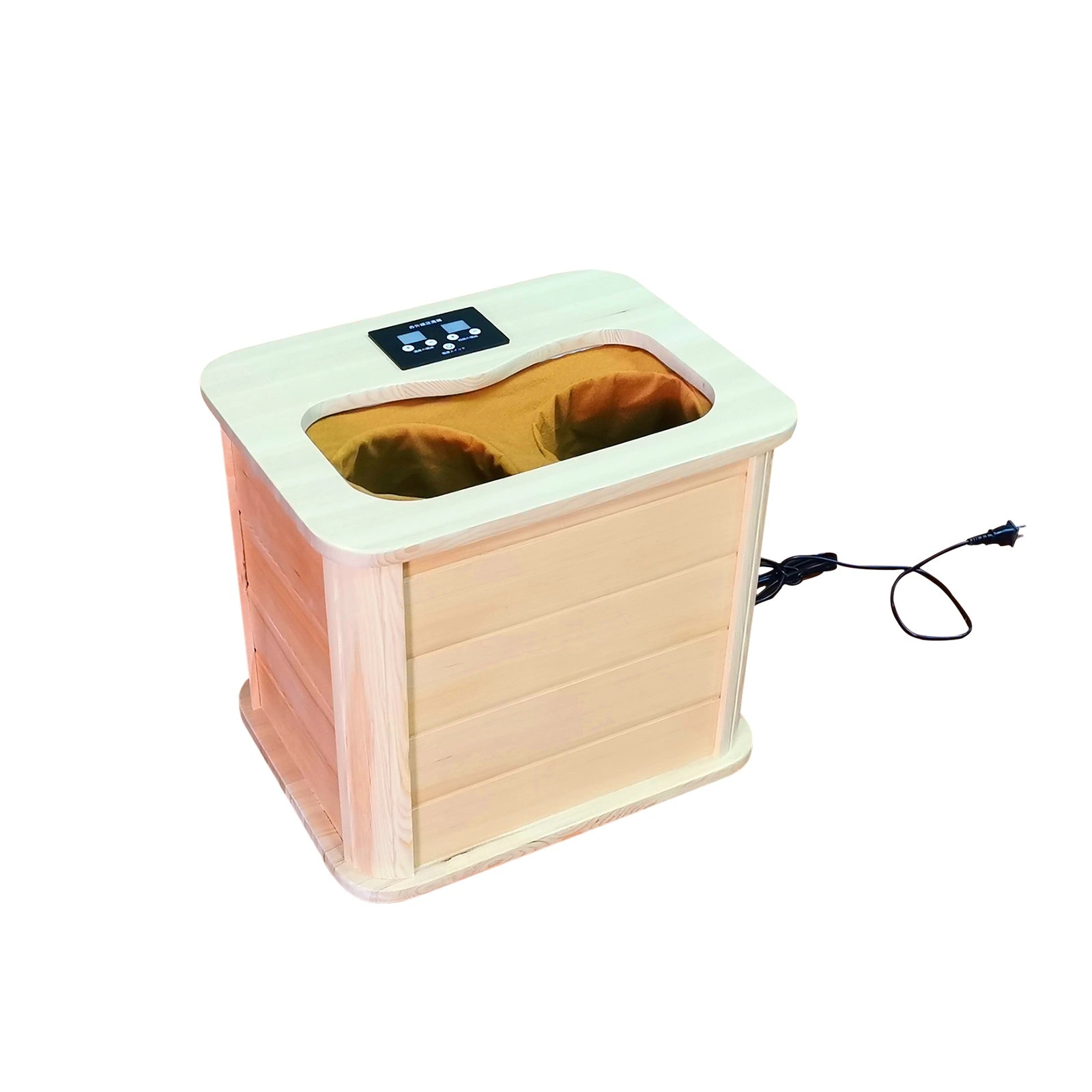 【国内即日発送】ヘムロック 遠赤外線足温器 足温器 暖房器具 天然木 カバー付き 遠赤外線効果 手元コントローラー付き ぽかぽか足湯DX 15,955円