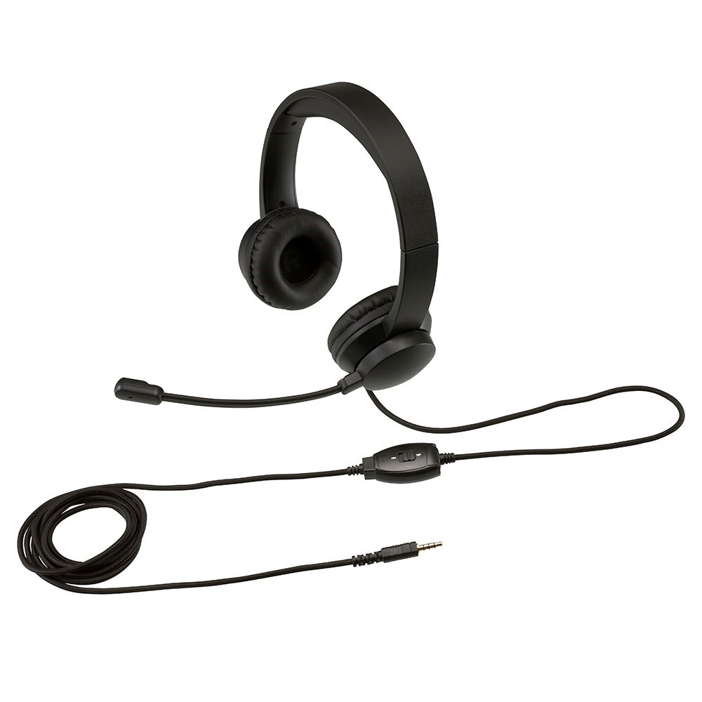 （まとめ買い）4極ヘッドセット MHM-S34BK [x3]