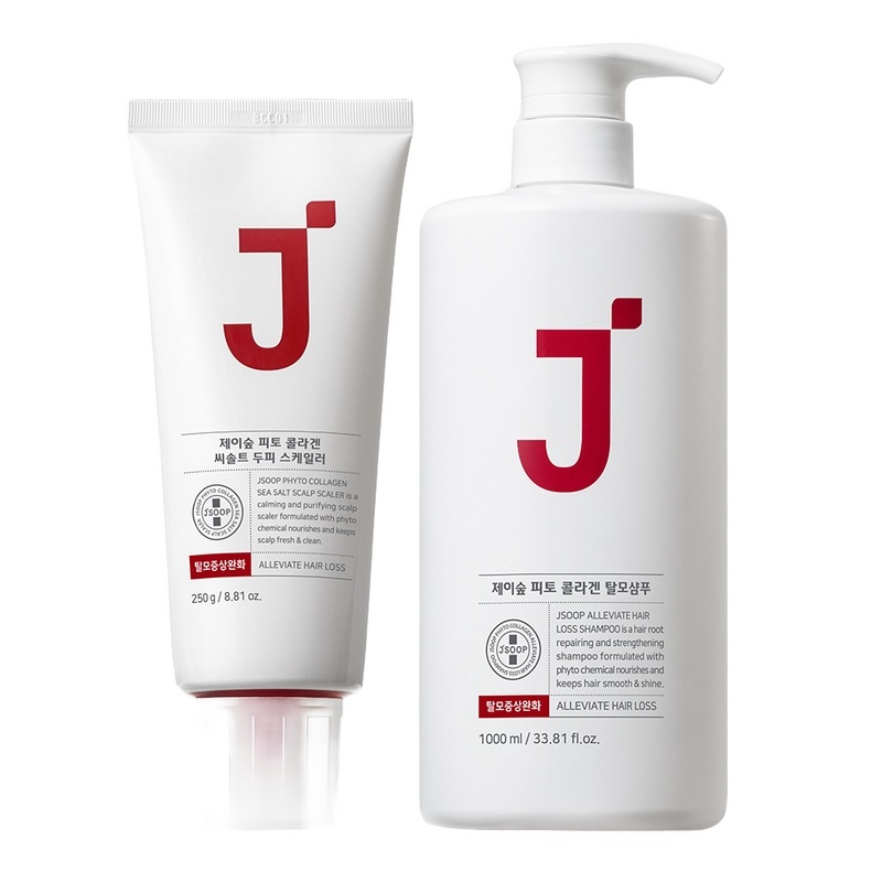 ジェイフォレストレッドジェイフィトコラーゲン脱毛シャンプー500ml +シーソルトドゥピースケーラー250g