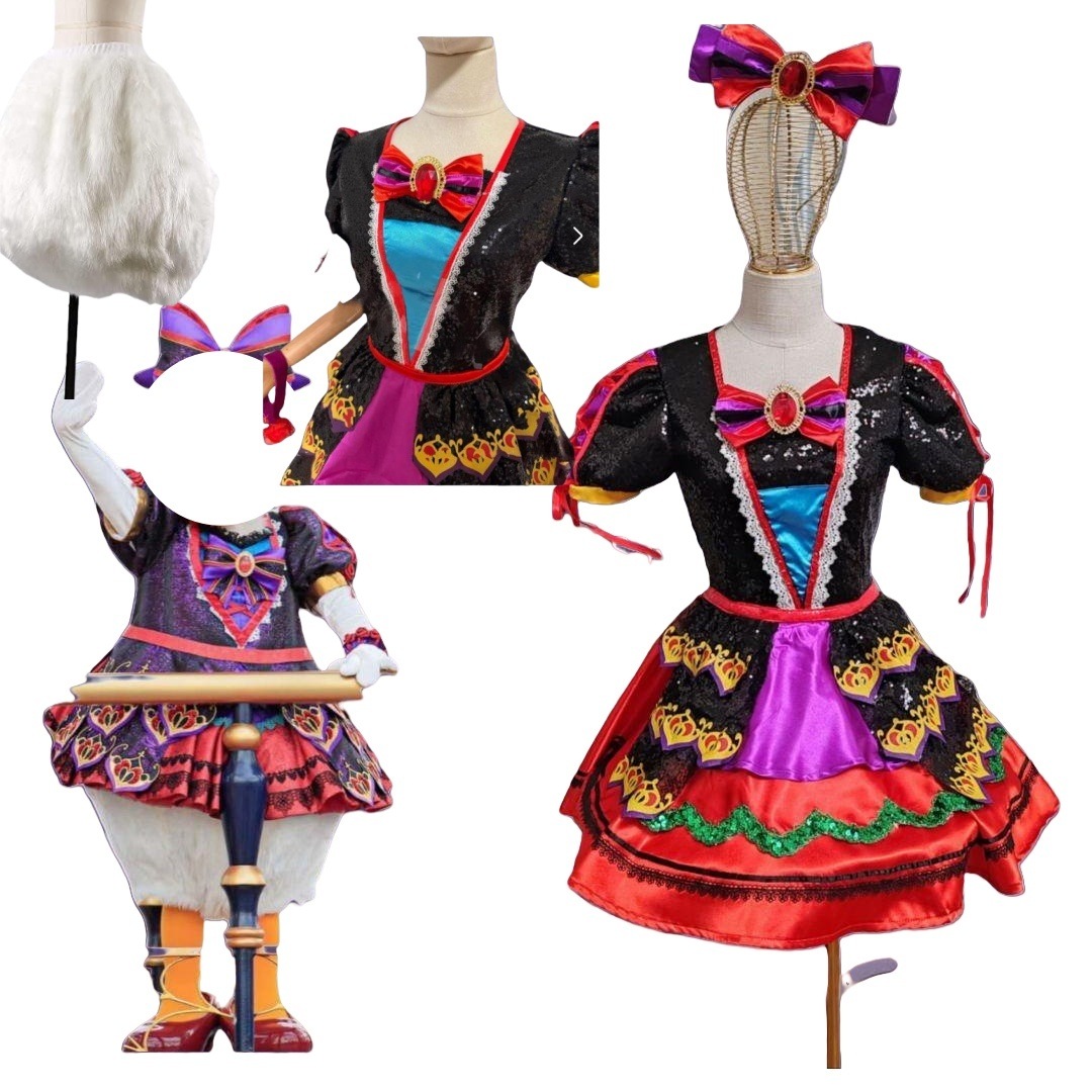 ディズニー 2024年　ハロウィン　デイジー　コスチューム　Dハロ　コスプレ衣装+お尻　仮装