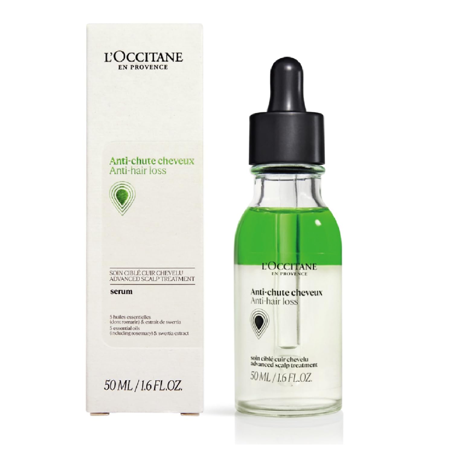 ロクシタン(LOCCITANE) 薬用 育毛美容液 アンチヘアロスセラム50mL 【医薬部外品】育毛剤 抜け毛 産後の抜け毛 予防 男女兼用
