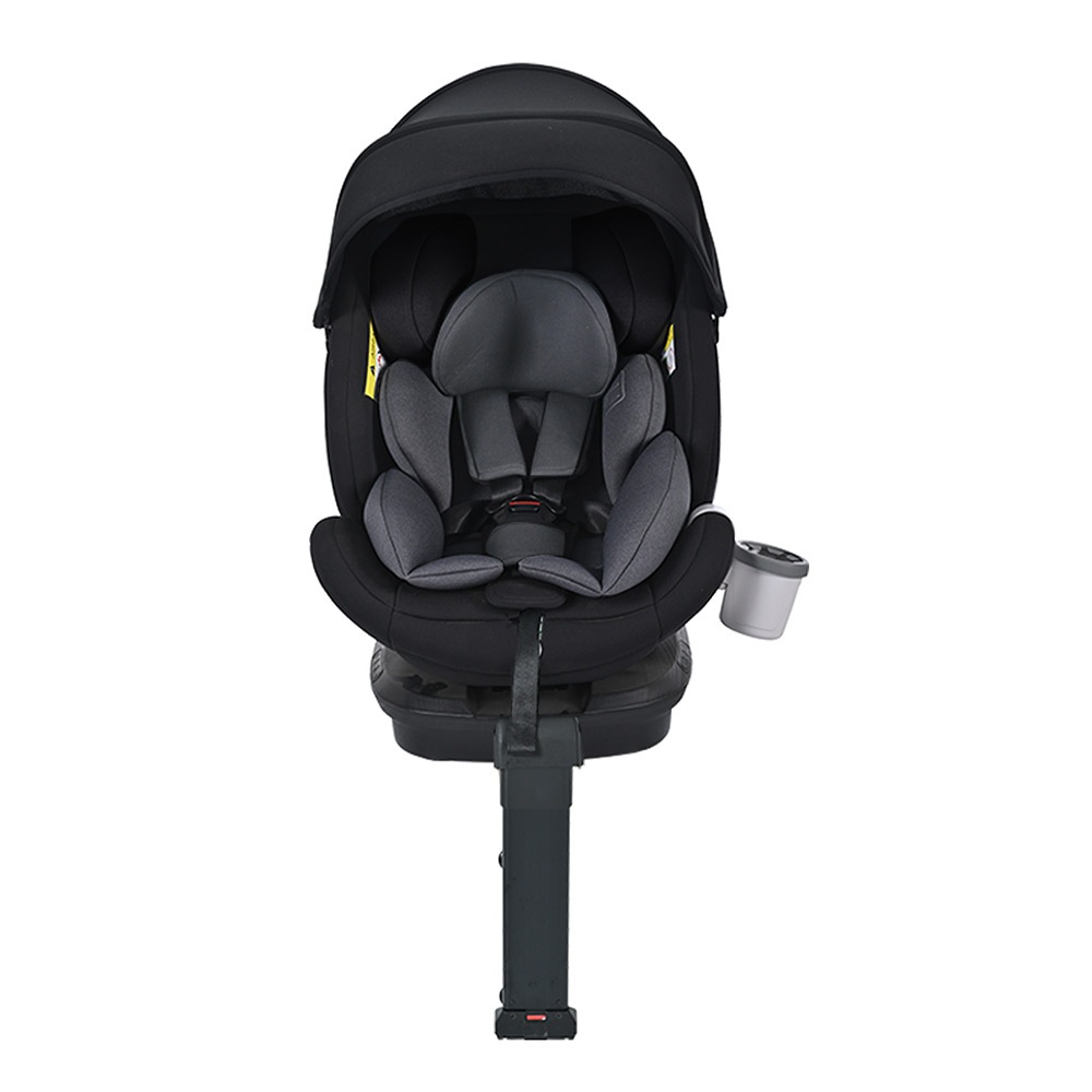 【ドリンクホルダー追加】【サーポットレッグ】チャイルドシート 新生児 ISOFIX 0歳～12歳 360度回転式 40～150cm ジュニアシート 調節可能 洗える 超広いキャノピー付き ベビーシート