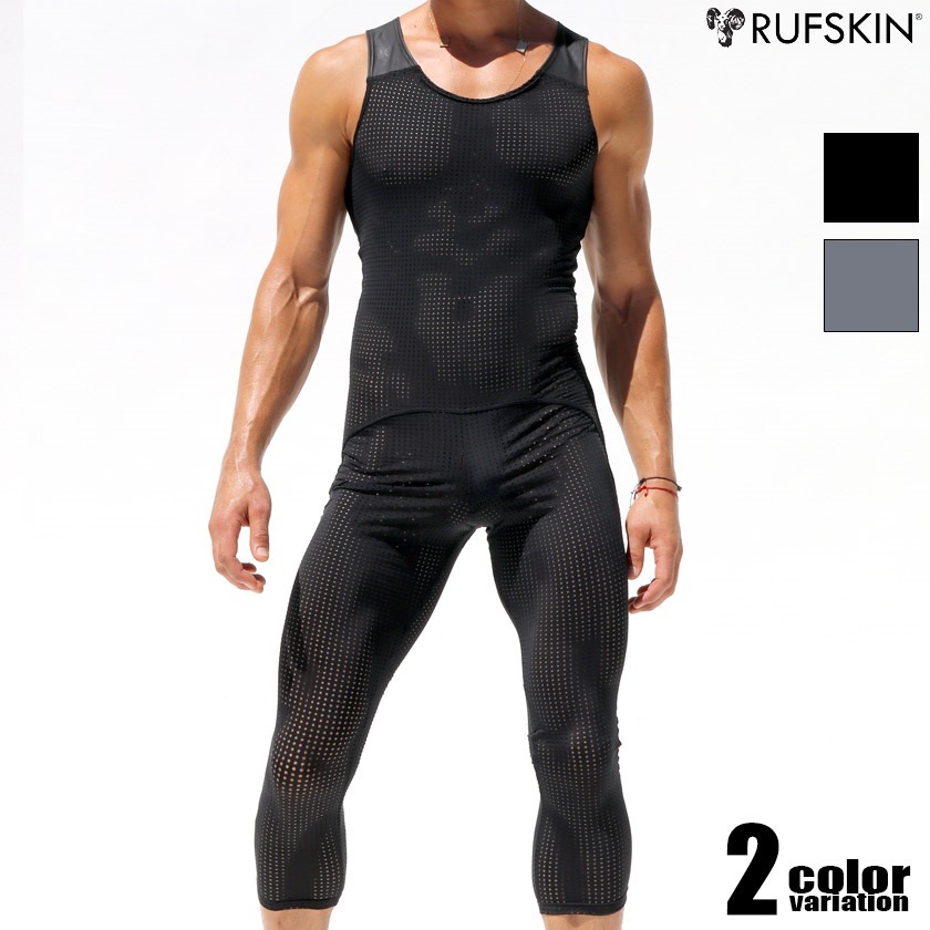 RufSkin/ラフスキン MAGMA 上下一体型 メッシュスポーツウェア シングレット レスリングウェア型インナー　男性下着　メンズ　パンツ　ショルダーボクサーパンツ　上下一体型