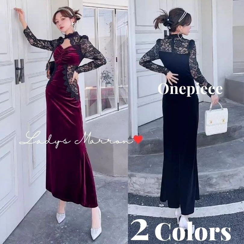 【急速出荷 2025年新作】結婚式 タイトドレス マーメイドドレス お呼ばれドレス 結婚式 ドレス パーティードレス 韓国 オケージョンドレス ベロアワンピース 成人式ドレス 同窓会ドレス ベルベット
