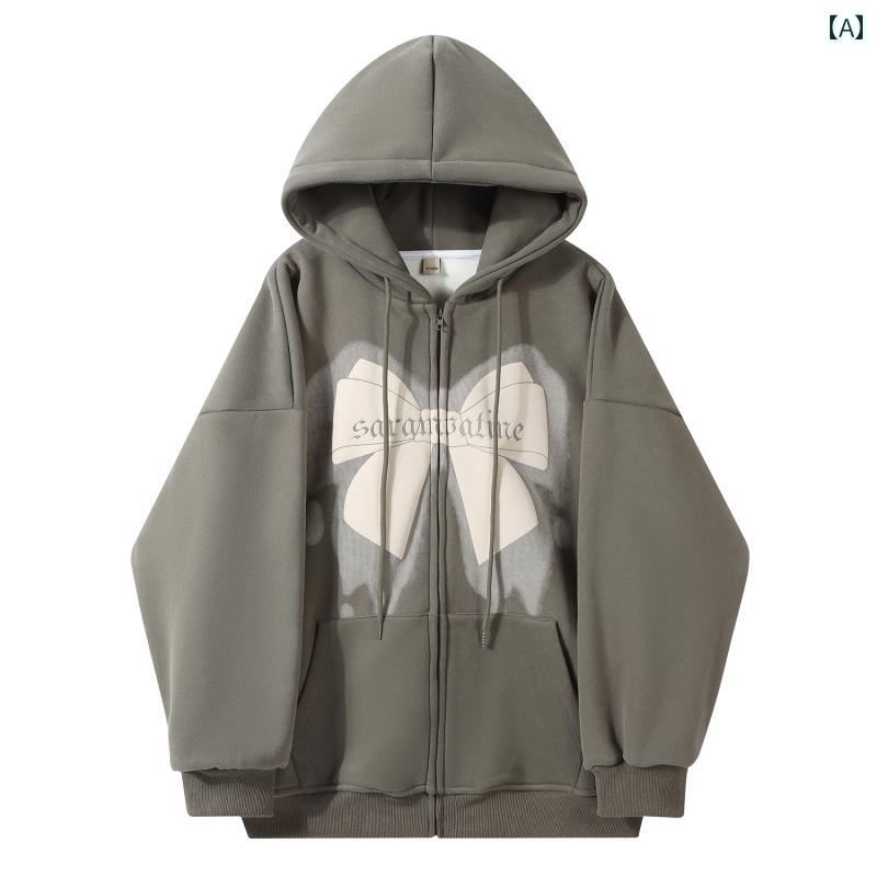 パーカー レディース アーミーグリーン リラックスウェア ぬいぐるみ 厚手 フード スウェットシャツ 女性 ジャケット カーディガン