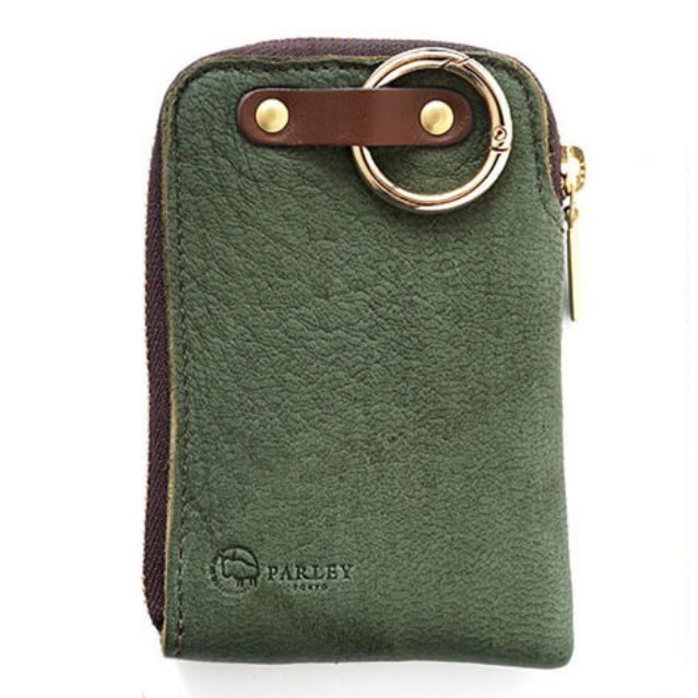 PARLEY（パーリィー） エルク 天然鹿革 L字スマートキーケース カーキー KH FE-73