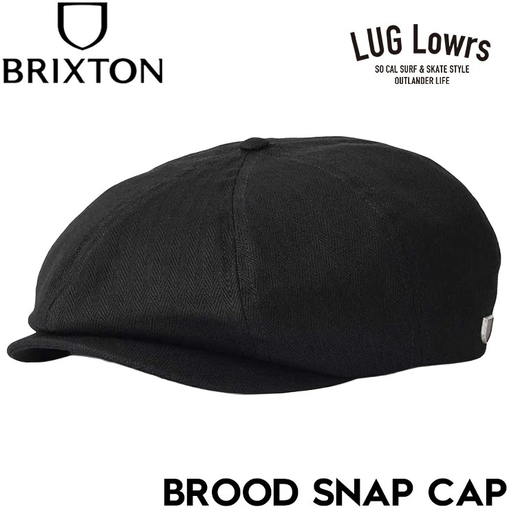 BRIXTON ブリクストン キャスケット BROOD SNAP CAP ブルード スナップ キャップ メンズ レディース ハンチング 帽子 ヘッドウェア アメカジ ストリート サーフ スケ #blk