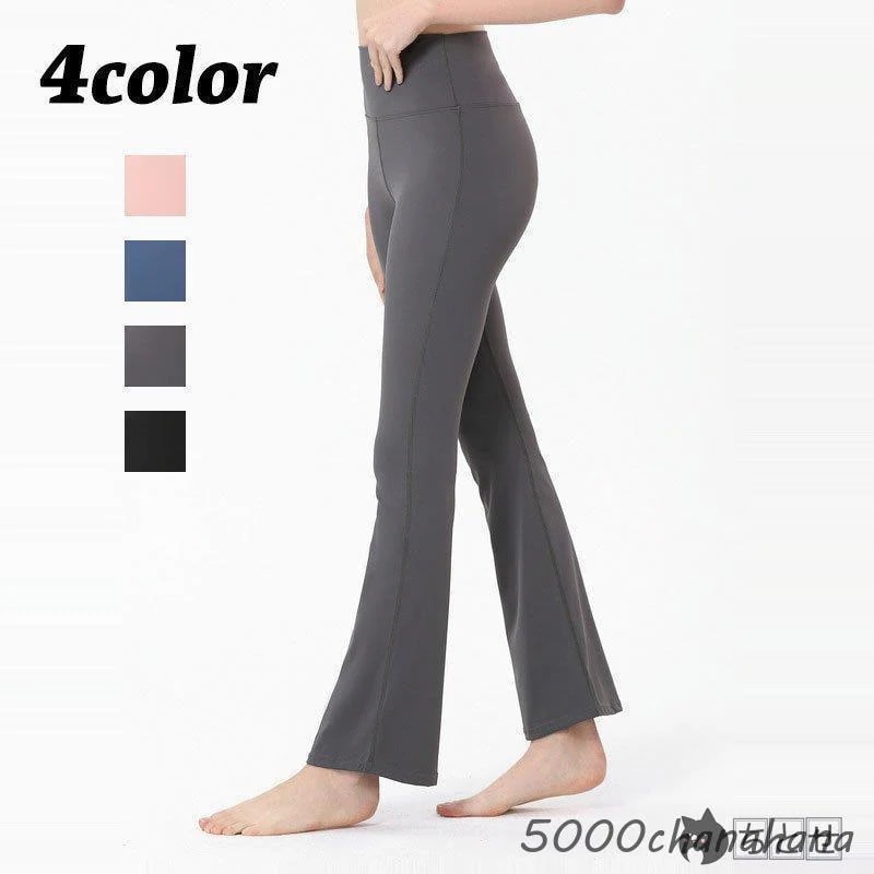 トレーニング ボ 女性用 [本日のセール]ヨガパンツ ロング丈 無地 ダンス レディース シンプル ハイウエスト スポーツ 5,202円