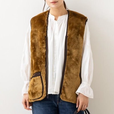 Barbour フリースベスト サイズ38 ブラウン ベストの商品一覧