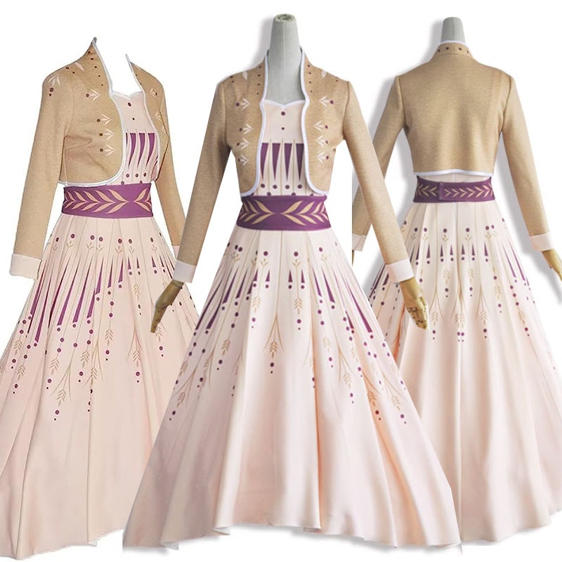 ディズニー アナと雪の女王 2 アナ雪 エルサ アナ Anna あな 雪の女王 コスプレ 衣装 ドレス 大人 ハロウィン 撮影 プリンセス 仮装 アニメ コスプレ衣装 ウィッグ 追加可