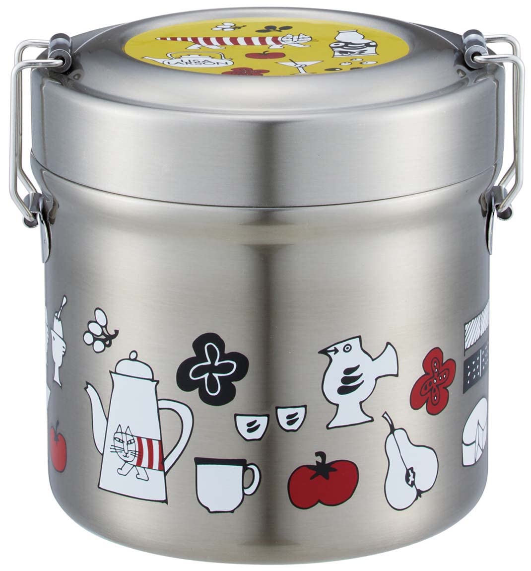 スケーター (skater) 保温弁当箱 丼ぶり型 600ml 真空 ステンレス リサラーソン キッチン STLB1AG-A