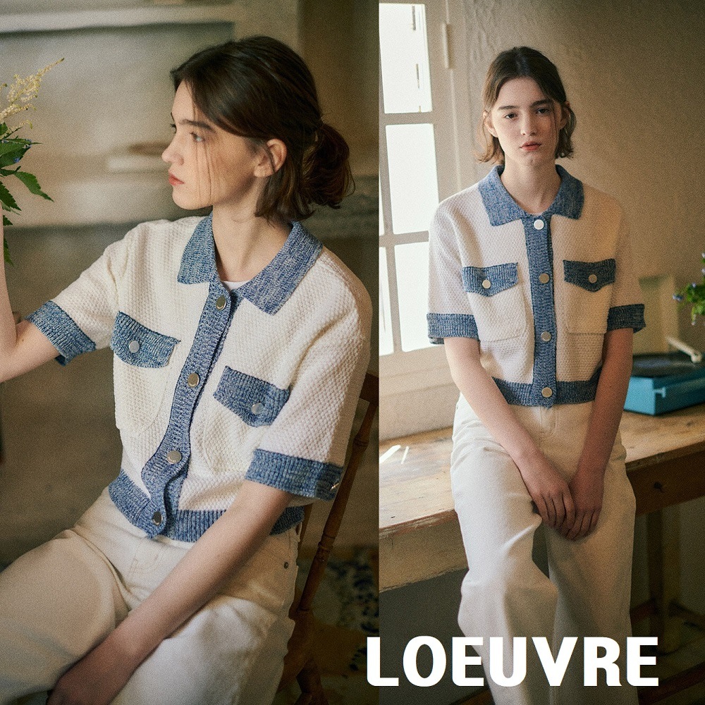 [LOEUVRE] [カンミンギョン着用] Summer Tweed Knit Cardigan 11,628円