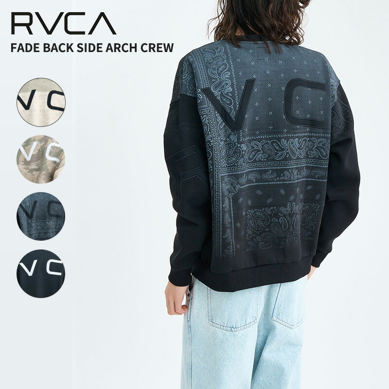 ルーカ メンズ スウェット RVCA FADE BACK SIDE ARCH RVCA トレーナー 秋冬 トップス 2025年秋冬モデル BF042001