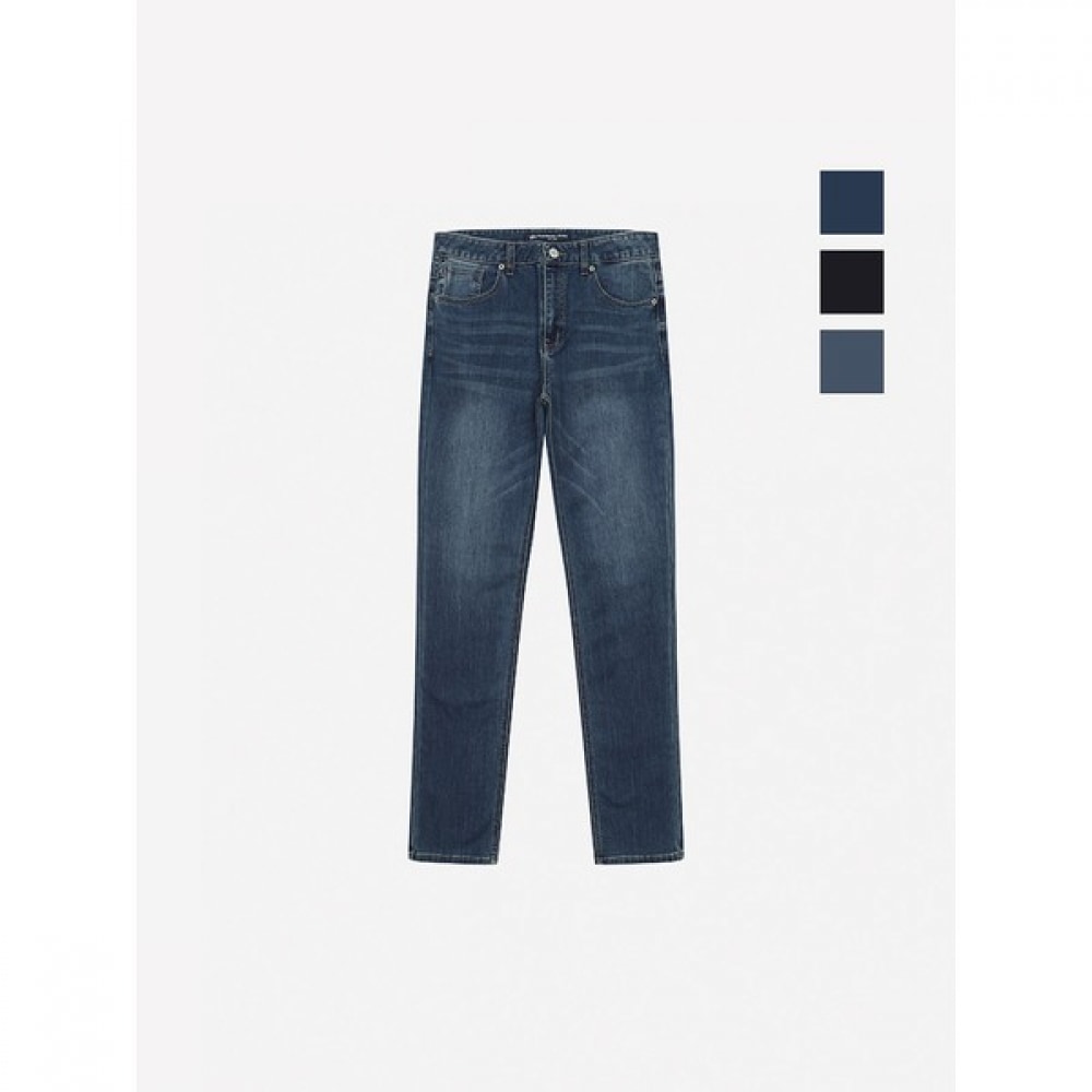 (バンバン) ユニバーサルベーシックウォッシングスリムフィットデニムパンツ (NQE770)