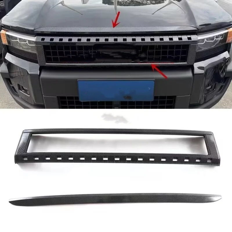 カースタイル フロント レーシンググリル フレーム メッシュ トリムストリップ アクセサリー 外装用ステッカー トヨタ ランドクルーザー250 プラド LC250 式 対応 輸入品