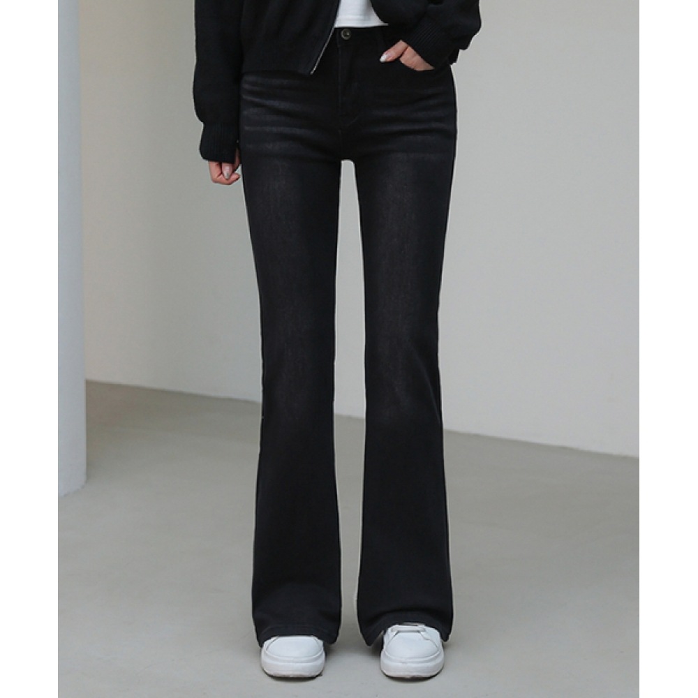 フレンチシックベニーキャットブラッシュブーツカットデニムパンツ 8,465円