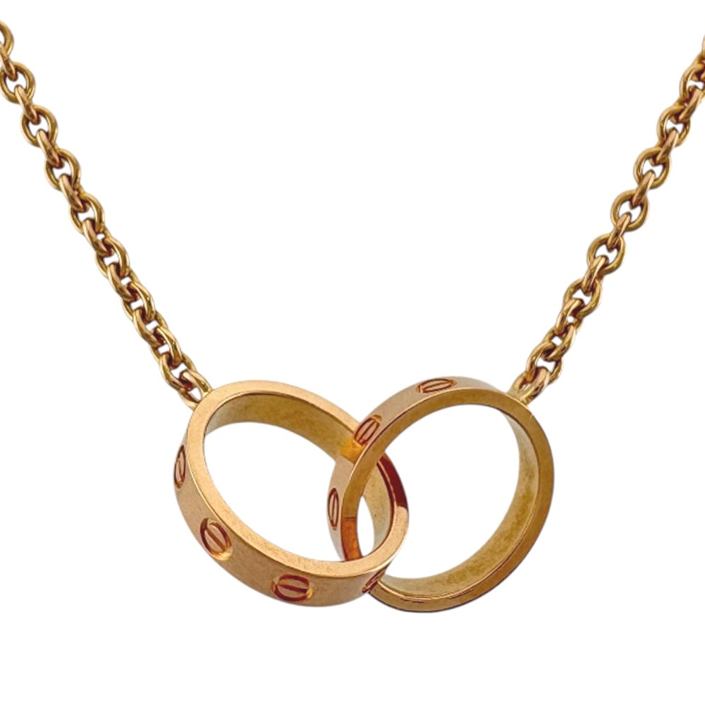 カルティエ ベビーラブ ネックレス 18金 K18ピンクゴールド CARTIER 中古 美品