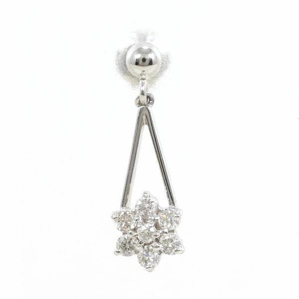 PT900 プラチナ ピアス(片耳) ダイヤ 0.10 総重量約0.5g ジュエリー 中古