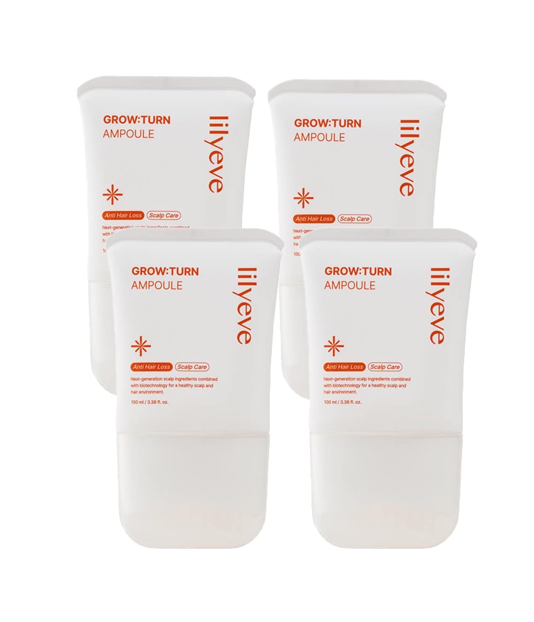 グロウトン ブラシアンプル 100ml 4本 / 女性 男性 脱毛 頭皮栄養剤 小髪 クーリング 鎮静