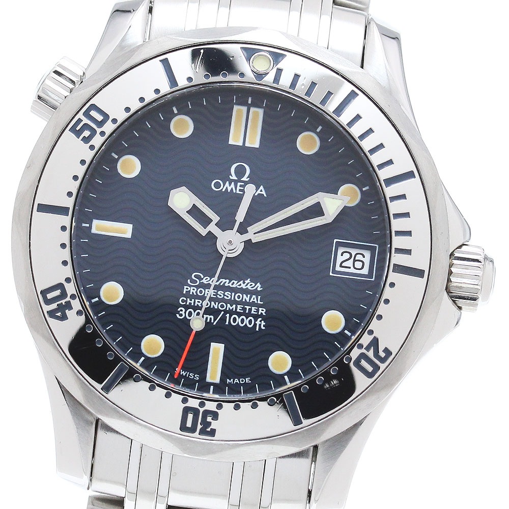 オメガ OMEGA 2552.80 シーマスター300 デイト 自動巻き ボーイズ _868309【中古】